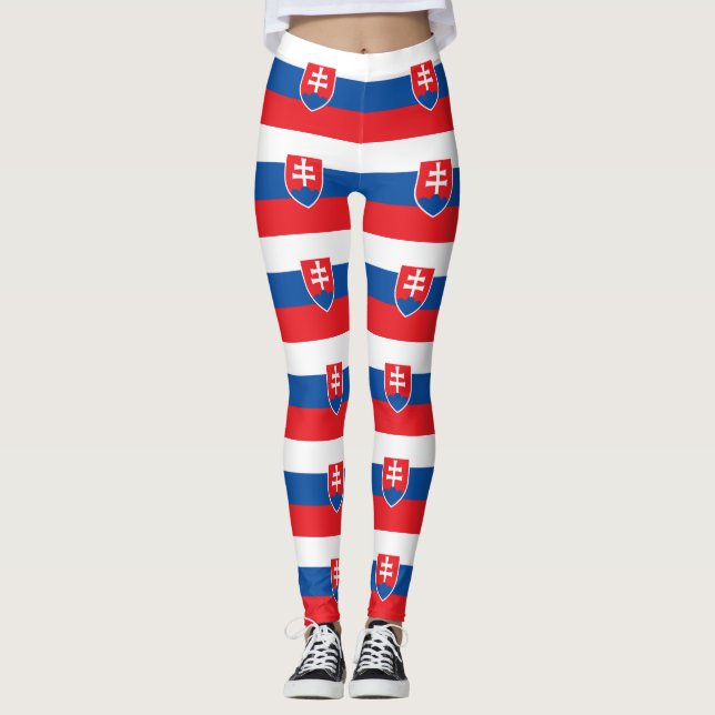 Leggings mit slowakischer Flagge (Vorderseite)