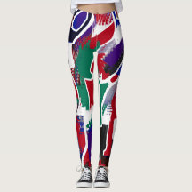 Leggings mit starken Farben