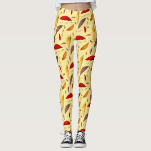 Leggings mit Umbrettmuster