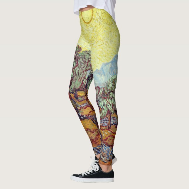 Leggings mit Van Gogh's "Olivenbäumen" (Links)