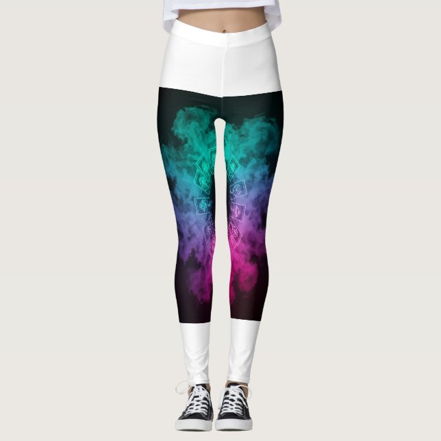 Leggings mit verzauberter Tarot-Karte 🔮 💨 (Vorderseite)