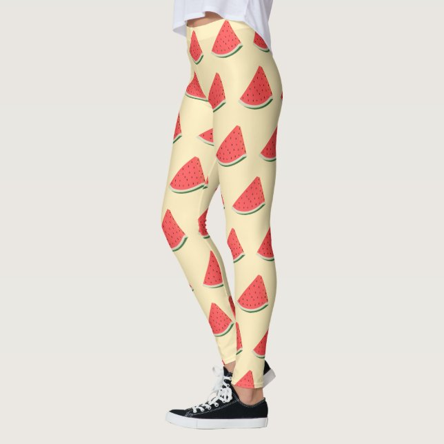 Leggings mit Wassermelonen - Wählen Sie Farben (Links)