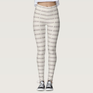 Leggings mit weißem Sand