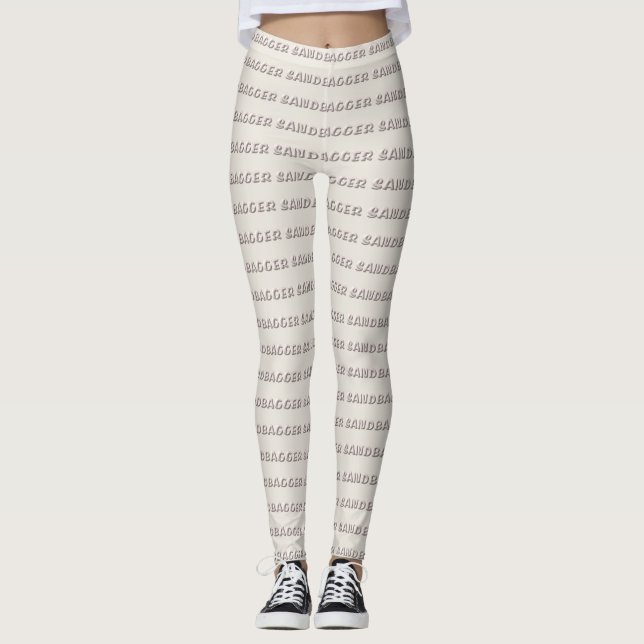 Leggings mit weißem Sand (Vorderseite)