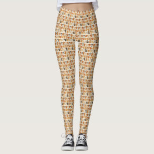 Leggings mit Welpenmuster