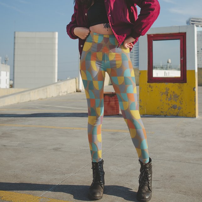 Leggings Mocha Turquoise Mocha moderne du milieu du siècle  (Créateur téléchargé)