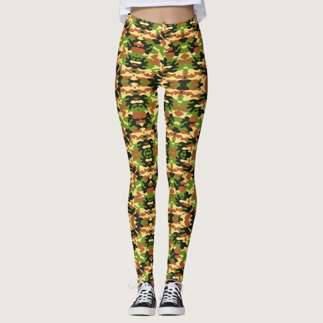 Leggings Mode Camouflage (Devant)