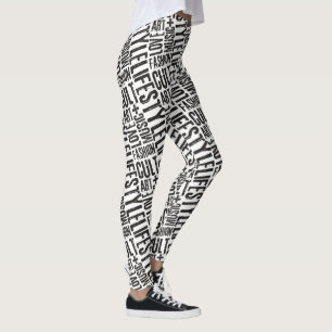 Leggings MODE DE VIE CULTURE DE MODE - noir