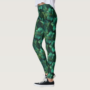 Leggings Mode Fitness Vert Amaryllis Cadeaux de Luxe Pour
