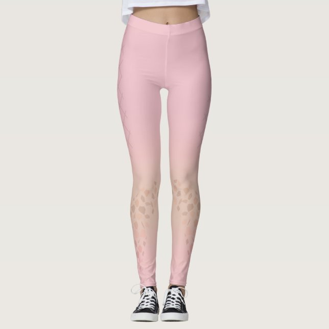 Leggings mode moderne rose (Devant)