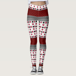 Leggings mode noir et rouge pour la jeunesse jeu p