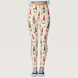 Leggings Modèle de fête de gnome de Noël