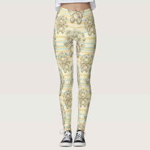 Leggings Modèle de jardin de marguerites Ourson (1)
