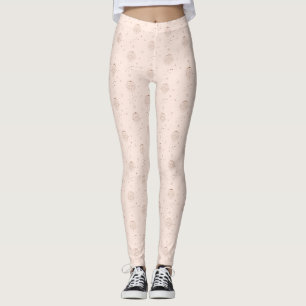 Leggings Modèle de zodiaque Bélier en marron et bordeaux
