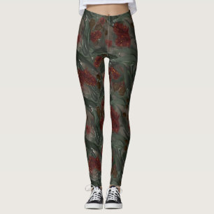 Leggings Modèle Floral de brosse à bouteille d'Eucalyptus a