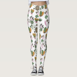 Leggings Modèle floral mou