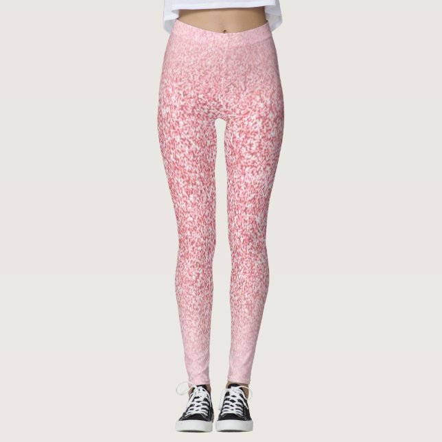 Leggings Modèle or Rose moderne tendance (Devant)