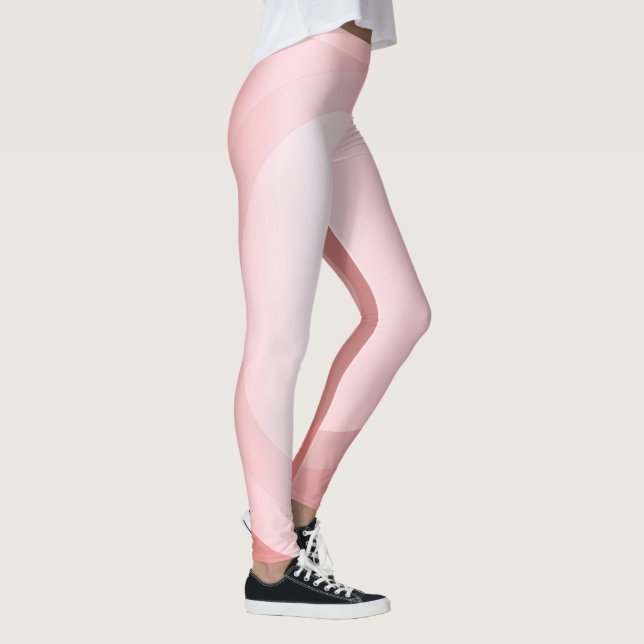 Leggings Modèle tendance Elégant Rose  Or Blanc Moderne (Droite)