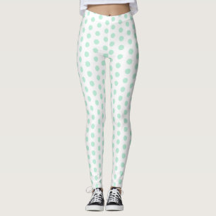 Leggings Modèle tendance moderne élégant Mint vert blanc
