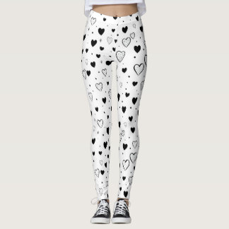 Leggings Modern Hearts Pattern