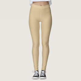 Leggings Moderne bloc de couleur pratique l Beige