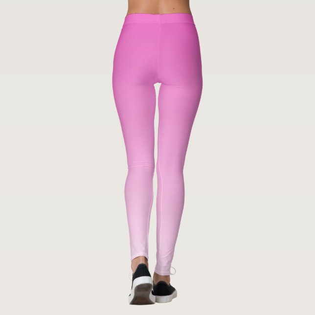Leggings Moderne Cute Modèle élégante Femme rose Gradient (Dos)