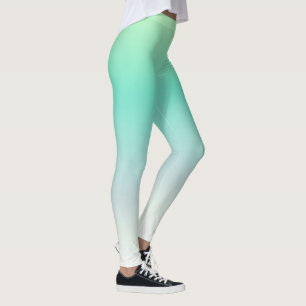 Leggings Moderne Elégant bleu clair bleu turquoise Ombre