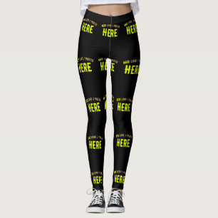 LEGGINGS MODERNE ET MODERNE PERSONNALISABLE NOIR VÉRIFIÉ