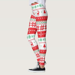 Leggings Moderne Nordic hiver Noël Motif