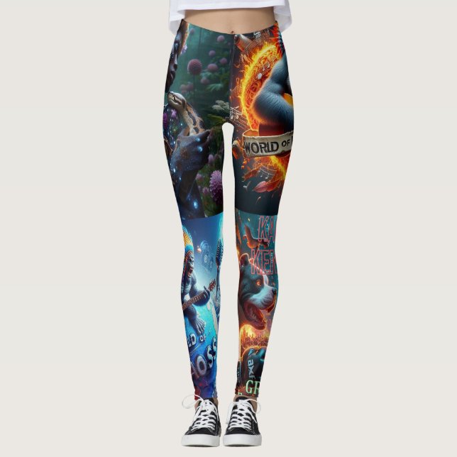 Leggings Monde de Kaos Tights (Devant)