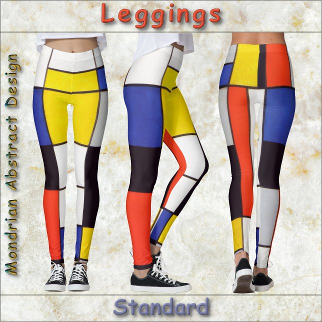 LEGGINGS - Mondrian, Abstrakt für Primärfarben (Von Creator hochgeladen)