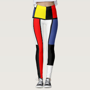Leggings Mondrian, minimaliste