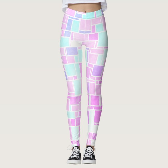 Leggings Mondrian Pastel 2 (Devant)