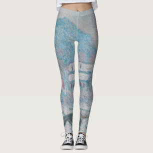 Leggings Monet - Norvège, Village de Sandviken dans la neig