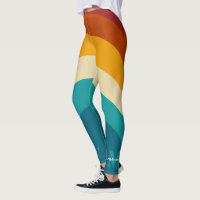 Monogramme arc-en-ciel Nom personnalisé Retro Suns