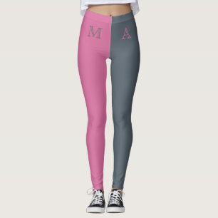 Leggings Monogramme Deux Tons Personnalisé