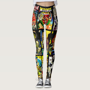 Leggings monstre créatures sorcières zombies horreur art