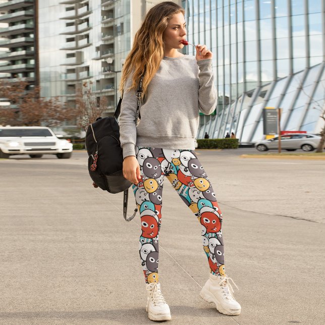 Leggings Monstres colorés (Créateur téléchargé)