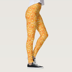 Leggings Montage numérique de tranche d'orange