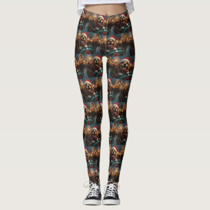 Leggings Montagnes Russes Chien Beagle Noël