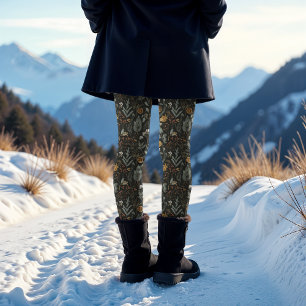 Leggings Moody Winter Botanique Motif Noël