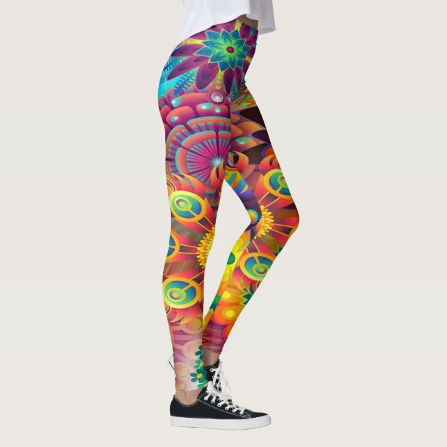 Leggings Mosaïque florale (Droite)
