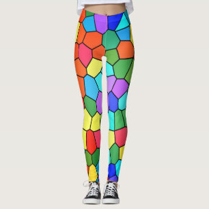 Leggings Mosaïques arc-en-ciel