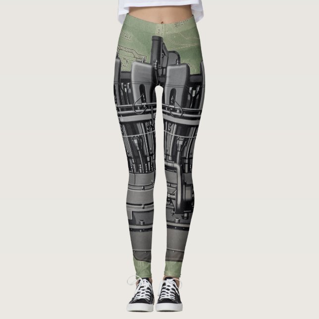 LEGGINGS MOTEUR MÉCANIQUE ROBOTIQUE WISCONSIN MOTEUR K-5 (Devant)