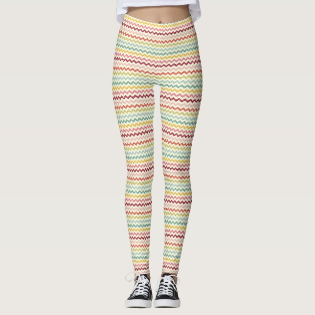 Leggings Motif 4 de Chevron (Devant)
