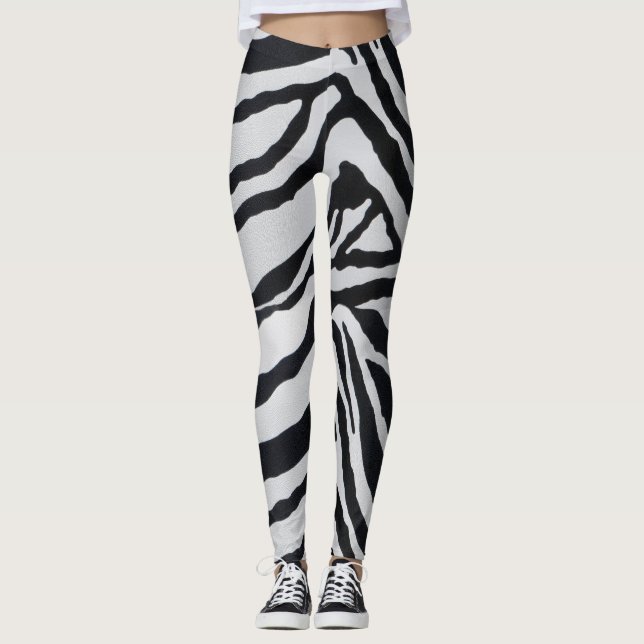 Leggings Motif à bandes Zebra (Devant)