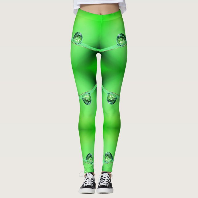 Leggings Motif à mâcher avec des tons de néon et de citron  (Devant)