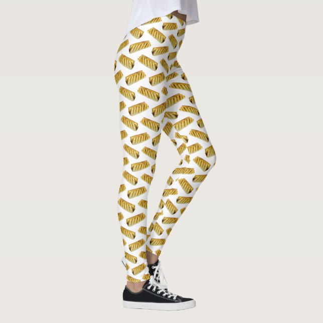 Leggings Motif à points polka de poupée de saucisse (Droite)