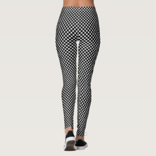 Leggings Motif à pois noirs