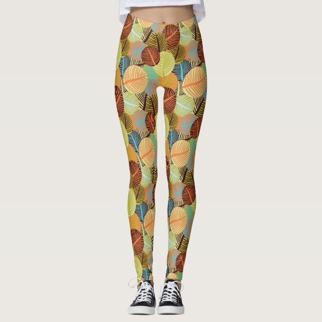 Leggings Motif abstrait (Devant)